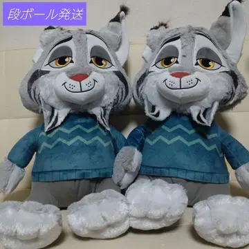 주토피아2 FukuFuku V-BIG 봉제 인형 파우버트 2체 세트