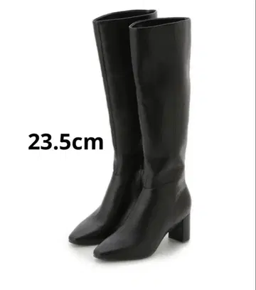 snidel 스퀘어 롱 부츠 23.5 블랙