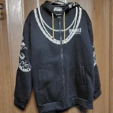 INTERMEX 블랙 후드티