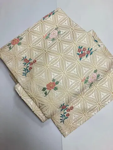 미사용 새상품 나고야 오비 순수 실크 니시진 비단 No.333