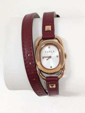 [ 미사용품 ] FURLA 훌라 버건디 손목시계 블레스 타입