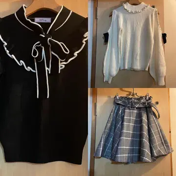 Ank Rouge 상의 evelyn 스커트