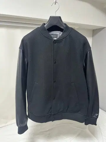 GLOBAL WORK 블랙 바시티 자켓 M