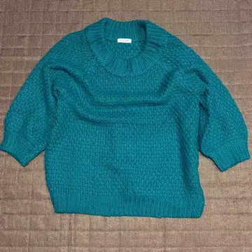 새상품급 Spick & Span 니트 풀오버 크루넥 그린