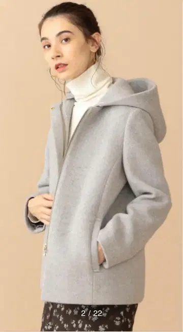 BEAUTY&YOUTH 후드 & 노카라 숏코트