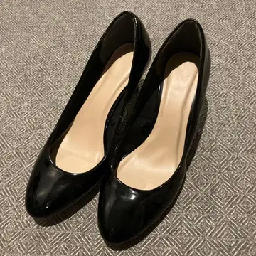 하이힐 펌프스 에나멜 레인슈즈