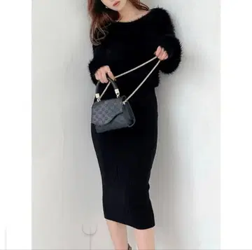 RESEXXY 샤기 니트 원피스