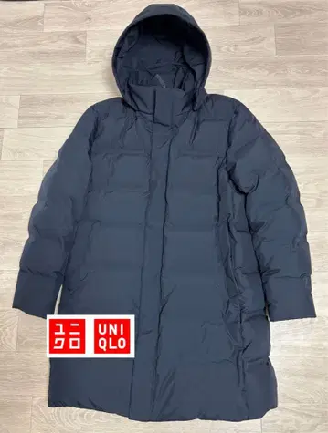 유니클로 심리스 롱 다운 코트 L (흠집 있음)