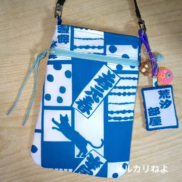 스모 아라시오베야 와카모토하루 와카타카카게 유카타 옷감 스마트폰 파우치