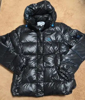 LL Bean 후드 부착 다운 자켓 S 블랙