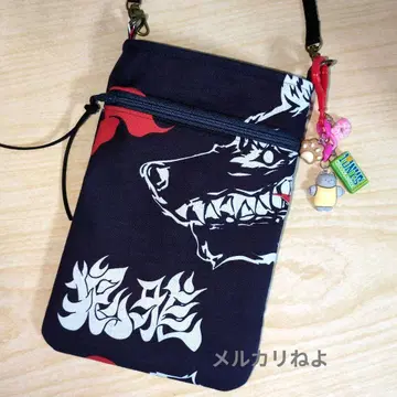 스모 오가미 후타고야마베야 유카타 옷감 스마트폰 파우치