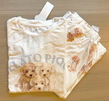 새상품 젤라또피케 토이 푸들 강아지 반팔 롱 바지 룸웨어 파자마