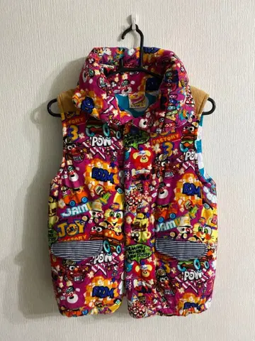 JAM 곰 점장 올 패턴 충전솜 베스트 150cm