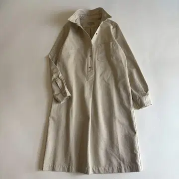 새상품급 마가렛호웰 울 혼방 2 M 셔츠 원피스 베이지 롱