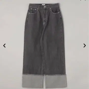 coen 롤업 와이드 데님 팬츠 블랙