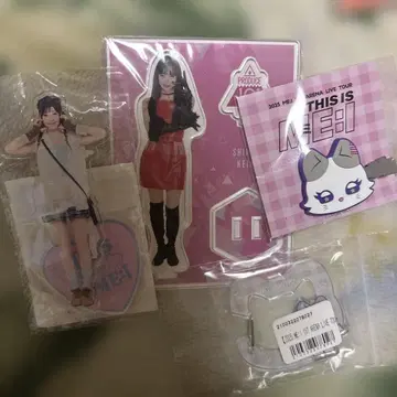 시미즈 케이코 아크릴 스탠드 헤어 클립 카라비너