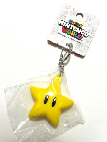 USJ 한정판 슈퍼스타 빛나는 키체인 새상품 마리오 신상 닌텐도