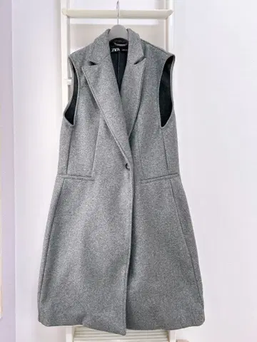 자라 그레이 롱 베스트 XS