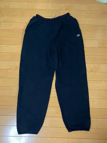 Champion 리버스 위브 블랙 스웨트 팬츠 속기모