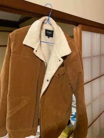 브라운 코듀로이 보아 자켓