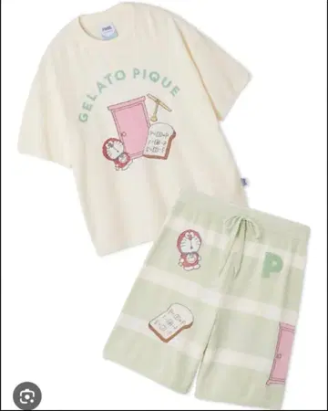 gelato pique 도라에몽 룸웨어 셋업 미니도라