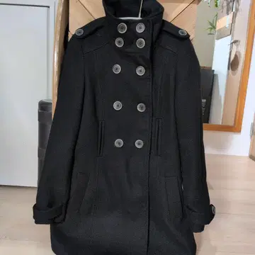 Warm Wear TRF 블랙 체스터 코트 S 사이즈