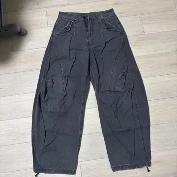 DN SR 블랙 워크 팬츠