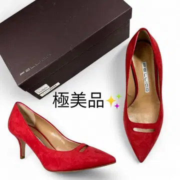 컨디션 최상 PELLICO 아넬리 펌프스 오렌지 37.5 약 24.5cm