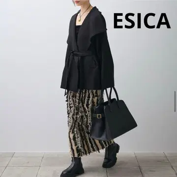 ESICA 프린지 디자인 니트 스커트