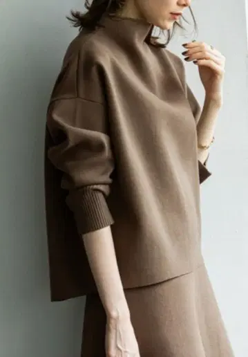 Noble MINA 스무스 편직 하이넥 풀오버 스웨터 상의 IENA