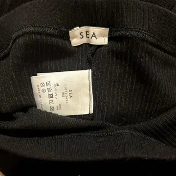 SEA 스키니 니트 스패츠 팬츠 블랙