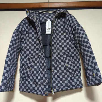 앙코키네 기하학 패턴 모노그램 블랙 블루종