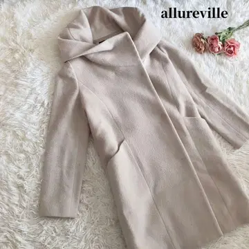 알아바일 코트 모헤어 알파카 베이지