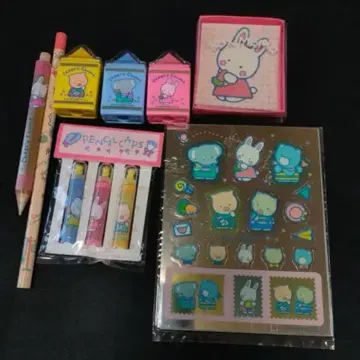 쇼와 레트로 치어리 참 문구 세트 산리오