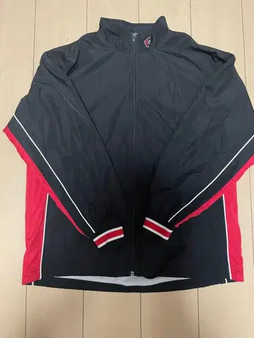 CONVERSE COMPETITION 나일론 자켓 블랙/빨간색