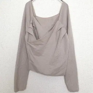 미스틱 턱 카슈쿨 니트 [F] 2WAY 부드러운 베이지