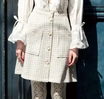 MILK 스위트 하트 스커트 색스 체크