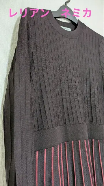 레리안 NEMIKA 다크 브라운 긴팔 니트 원피스 11호