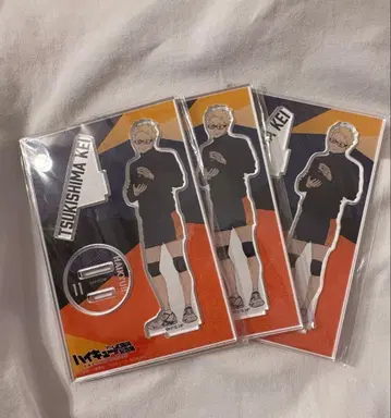 하이큐 애니메이션 10주년 기념전 아크릴 스탠드 츠키시마 케이 3점