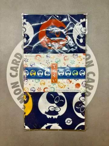 포켓몬 센터 오리지널 수건 일본풍 패턴 모쿠로