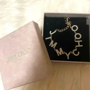 [컨디션 최상] JIMMY CHOO 골드 로고 팔찌