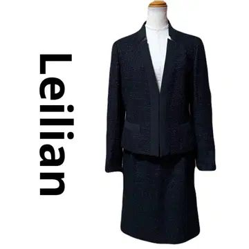 새상품급 Leilian 레리안 스커트 셋업 세레모니 수트 네이비 M