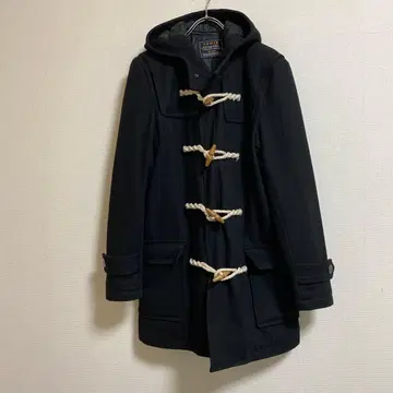 EDWIN 블랙 더플 코트 Medium