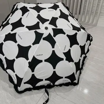 [레어] MURUA 접이식 우산 우천 겸용 흑백