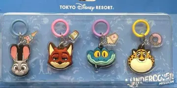 주토피아 캐릭터 참 4개 세트