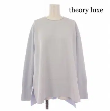 새상품급 theory luxe 띠어리 럭스 긴팔 티셔츠 블루 계열 38