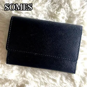 새상품급 SOMES SADDLE 소메스 사피아노 소가죽 명함지갑