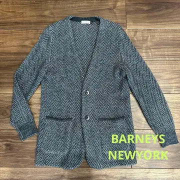 BARNEYS NEW YORK 가디건 노카라 니트 자켓