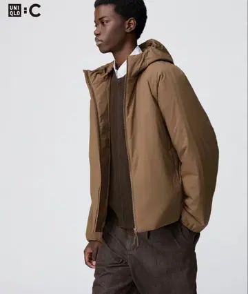 UNIQLO C 퍼프 테크 후드티 S