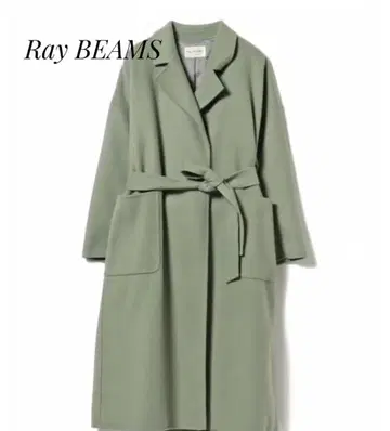 [ Ray BEAMS ] 레이빔즈 체스터 코트 멜톤 리버 랩 코트